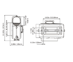 Quạt Hút Con Sò Dùng Cho Hầm Máy Cano ,Điện 12V, Lưu Lượng 320CFM ~ 543m3/h.