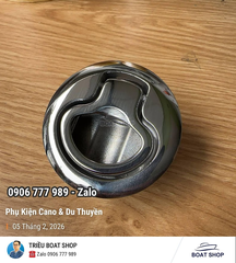 Khóa Nắp Hầm Tròn, Không Chìa Khóa, Dạng Gài  KT 65x35mm, Inox 316