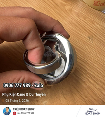 Khóa Nắp Hầm Tròn, Không Chìa Khóa, Dạng Gài  KT 65x35mm, Inox 316