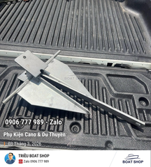 Neo Xếp 10Kg Danforth Thép Mạ Kẽm, Cho Tàu Cano, Nặng 10kg, Tặng Kèm Dây 20 mét, Mã BS30858-10