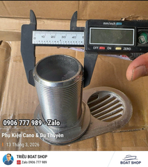 (38.1mm Con Sò Nước) Thông Đáy Tàu Con Sò Phi 38.1mm ~ 1-1/2 inch, Chất Liệu Inox 316, Mã S30645-6, Hàng Mới 100%