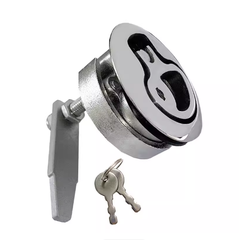 Khóa Tròn Nắp Hầm Inox 316, Đường Kính 61.5mm, ( Có Chìa Rời ) Có Khóa Gạt, Mã S31138