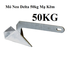 Mỏ Neo Delta 50kg Mạ Kẽm Cho Tàu Cano, Chất Liệu Thép Mạ Kẽm, Cân Nặng - 50Kg Cho Tàu Trên 20 Mét