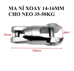 Ma Ní Xoay Cho Neo Tàu, Thép Không Gỉ 316, Mã LR01105