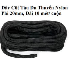 Dây Cột Tàu Du Thuyên Nylon Đường Kính 20mm, Dài 10 mét , Dây mềm chống trầy xước vỏ tàu khi neo đậu