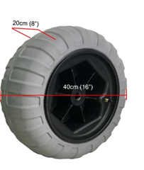 Lốp xe bơm hơi Boatshop16 inch ~ 40cm dành cho thuyền kayak, xe kéo bơm hơi bằng PU Y05018