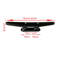 Cọc Bích Neo Nhựa Nylon, Màu Đen, Kích Thước 6 Inch ~ 152mm, Mã SF30370-4, cân nặng 200gr Không Hiệu, NSX Boat Shop Marine, Hàng mới 100%VAT 8%