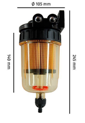 Lọc Xăng Tách Nước DL-10K, Lưu Lượng 100LPH