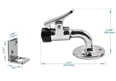 Chốt Giữ Cửa Inox 316 , Cong 90 độ, Chiều Dài 100mm, Mã S31145