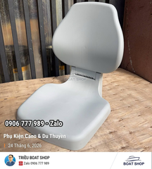 Ghế Nhựa Cho Tàu Cano, Gập Được, Màu Trắng, Chất Liệu Nhựa PP Siêu Bền Bỉ, Kích Thước 40x51cm