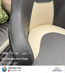 Ghế Tài Công Cano Cao Cấp, Bọc Da Simili đẹp, chống thấm nước, Kích thước 45x55x62cm, nặng 7.5Kg Cho tàu Cano
