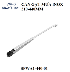 Cần gạt mưa đơn, chất liệu thép không gỉ 316, chiều dài 310-440mm, mã: SFWA1-440-01, hàng mới 100%