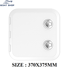 Cửa hầm bằng nhựa ABS, mã: SFRE1-370-375-02, hình vuông, kích thước ngoài (370x375)mm, (trong 293x291)mm, hàng mới 100%