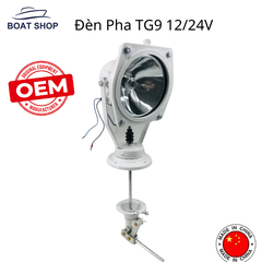 Đèn Pha Chiếu Luồng TG9 (Hãng OEM) , Điện Áp 12/ 24V Công Suất 150W Bóng Xenon Ánh Sáng Trắng Cực Mạnh