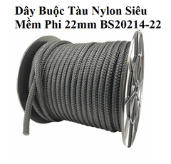 Dây Buộc Tàu Nylon Siêu Mềm, Phi 22mm dùng cột tàu Cano, Du Thuyền, Bán Theo Mét , Mã  BS20214-22
