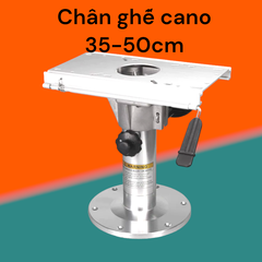 Chân Ghế Tài Công Nâng Hạ GAS, Xoay 360, Trượt Tới Lui, Chất Liệu Nhôm, Dài 35-50cm,