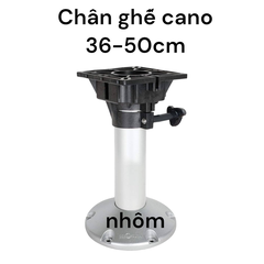 Chân Ghế Xoay Đầu Nhựa, Thân Nhôm, nâng Hạ 36-50cm