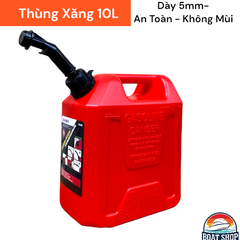 Thùng Can Xăng Dự Phòng An Toàn, Dung Tích 10L, Có Vòi Tự Động Chống Bay Hơi Xăng