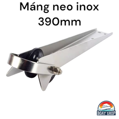 Máng Neo Inox 316, Chiều Dài 390x52mm, Mã S30235-1, Cho Neo Dưới 5 Kg