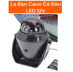 La Bàn Màu Đen Cho tàu Cano, Có Đèn LED Kích Thước 114 x 96 x 135mm