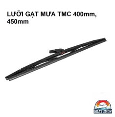 Lá Gạt Nước TMC / Lưỡi Gà Gạt Nước Mưa Bằng Nhựa Poly, Màu Đen, Dài 400mm hoặc 450mm, Hãng TMC