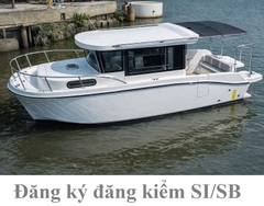 Tàu Câu FISH HUNTER 775 – Cano Composite Gắn Máy Ngoài 200HP, Chuẩn Đăng Kiểm SI/SB Cho Dân Câu Chuyên Nghiệp