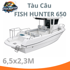 Tàu Câu FISH HUNTER 650 – Cano Composite Gắn Máy Ngoài 115HP, Chuẩn Đăng Kiểm SI/SB Cho Dân Câu Chuyên Nghiệp