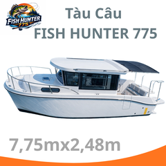 Tàu Câu FISH HUNTER 775 – Cano Composite Gắn Máy Ngoài 200HP, Chuẩn Đăng Kiểm SI/SB Cho Dân Câu Chuyên Nghiệp