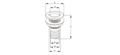 28.5mm Ống Lù Nhựa, Đường Kính 28.5mm ~ 1-1/8 inch, Màu Trắng,