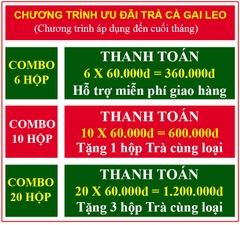 Trà cà gai leo Tịnh Tâm cao cấp hộp 20 túi lọc