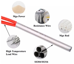 Điện trở cây sấy khô có cánh tản nhiệt - Cartridge Heater