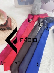 Cà vạt nam trơn tự thắt Facio Shop phi bóng lớn C04