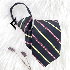 Cà vạt nam họa tiết thắt sẵn Facio Shop classic lớn C0026