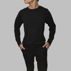 Áo thun nam Facio Shop cổ tròn tay dài thun poly W01