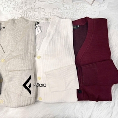 Áo khoác cardigan len Facio Shop unisex cao cấp K124
