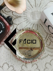 Kẹp cà vạt nam màu vàng bản lớn Facio Shop AV01