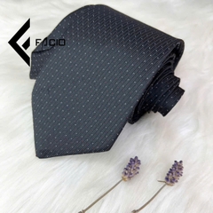 Cà vạt tự thắt hoạ tiết bản 6cm C58 đen AB