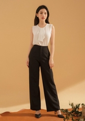 Quần tây nữ ống suông cạp cao Facio Shop form đẹp Q15
