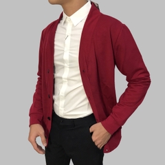 Áo khoác cardigan nam Facio Shop thun da cá trơn K125