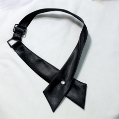 Nơ đeo cổ nữ trơn phi bóng X070