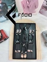 Dây đai thun nam 6 kẹp bản 3.5cm M04