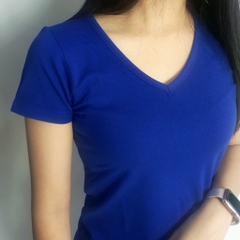 Áo thun nữ cổ tròn ôm body Facio Shop thun poly V05