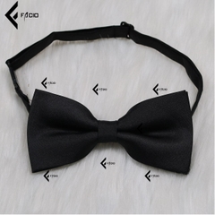 Nơ đeo cổ nam Facio Shop poly sẹc thắt sẵn dây cài X31