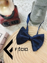Nơ đeo cổ nam vải nhung thắt sẵn Facio Shop X02