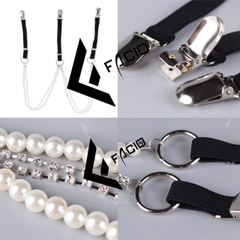 Dây đai nữ kẹp áo 2 kẹp chuỗi trang trí Facio Shop M09