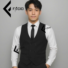 Áo ghile nam Facio Shop cổ tim 6 nút Z1-10