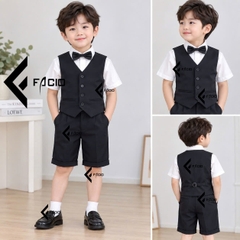 Áo gile em bé Facio Shop lịch sự đứng form Z11