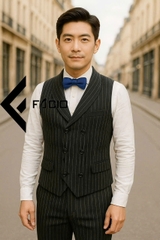 Áo Gile Nam Facio Shop Cổ Bầu 6 Nút Z14