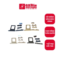 Bộ nút Ngoài + Khay Sim Iphone 12 Pro / 12 promax (Zin)