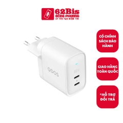 Cóc Sạc Nhanh 65W Chính hãng QDOS  - 2 Cổng (Zin)